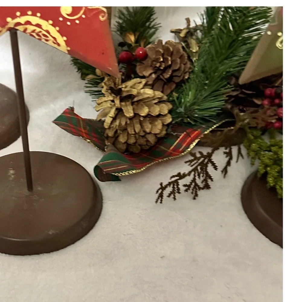 Hobby Lobby Heartland Holiday Wood‎ Stars Christmas Decor Set OS Multicolor EX